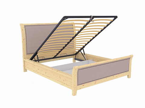 Кровать 160х210 Dublin с подъемным механизмом - Уютная кровать со встроенным основанием и подъемным механизмом с мягкими элементами.