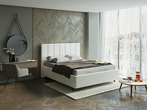 Кровать 120х200 Oktava - Кровать в лаконичном дизайне в обивке из мебельной ткани или экокожи.